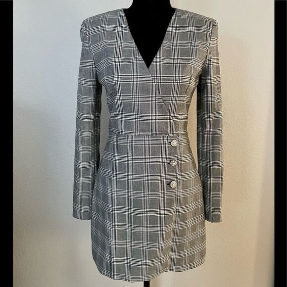 NWT Zara Plaid Blazer Dress - Picture 1 of 10
